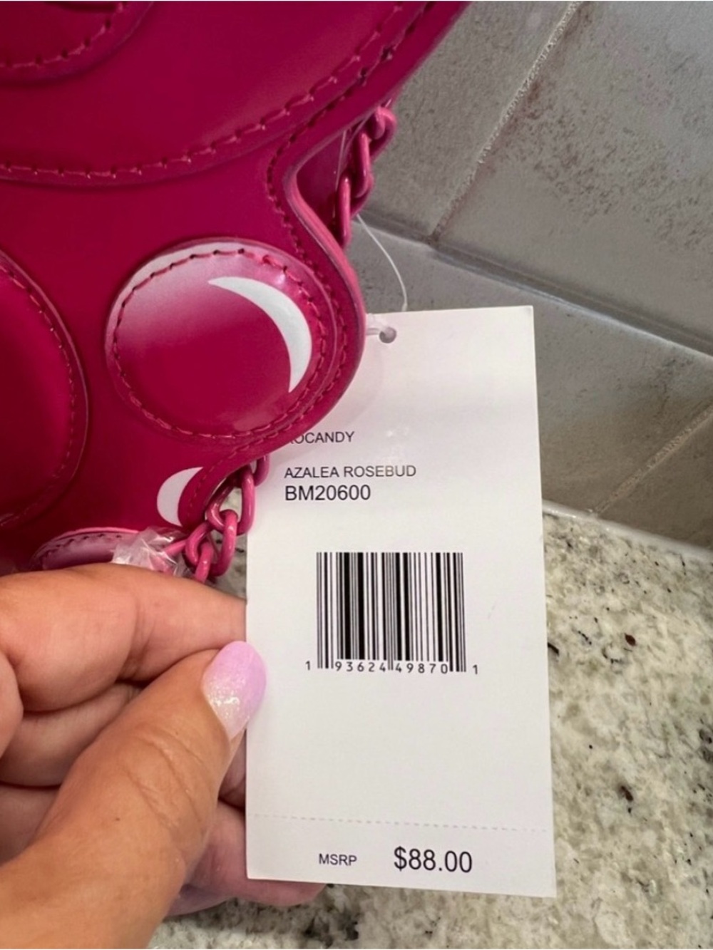 Betsey Johnson Hot Pink Gummy Bear Crossbody Bag - Picture 9 of 9